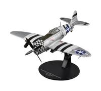 kowaku Avion Miniature Collection Support Noir Maquette d'avion en Métal Prêt à Exposer Objet Décoratif, Republic P-47D Thunderbolt États-Unis, Modèle 74
