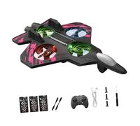 kowaku Avion Télécommandé En Mousse Avion RC Jet Jouet Hélicoptère avec Lumières Construction Résistante Contrôle Facile Convient pour Collectionneurs Débuta, Rose