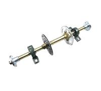 kowaku Axe Arrière Go Kart Ensemble Kit Transmission Roue Frein Structure Live Axle Montage Facile Utilisation Recommandée pour Personnalisation Hobby Construction Kart, 65CM, Bride 5 Pouces