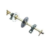 kowaku Axe Arrière Go Kart Ensemble Kit Transmission Roue Frein Structure Live Axle Montage Facile Utilisation Recommandée pour Personnalisation Hobby Construction Kart, 71CM, Bride3-Trous