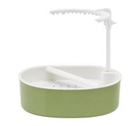 kowaku Bain Automatique pour Perroquets, et Baignoire pour Oiseaux, avec Pompe Réglable pour Perroquets, Blanc