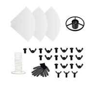 kowaku Barrière Anti-écureuils à Fixer sur Poteau, Résistante à La Pluie, 48 Cm, pour Cour Extérieure de Ferme