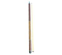 kowaku Bâton de Billard Pool Cue Rod Deux Pièces Bois Structure avec Embout Cuir pour Précision Contrôle dans Jeux Chinois Huit et Neuf Boules Adapté Aux Hom, Brun Foncé