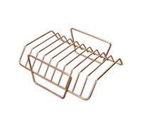 kowaku BBQ Rack de Cuisson pour Côte en Acier Inoxydable Résistant à la avec Structure Épaisse et Surface Non Collante pour Rôtir Steaks et Agneau, Or Rose