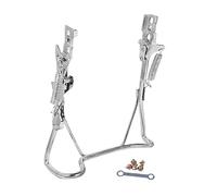 kowaku Béquille de Vélo Électrique Support de Stationnement Béquille Centrale Double et Pièce de Remplacement en Fer Résistant à l'usure Adapté pour La Répa, Double Trou, 14 Pouces