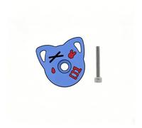 kowaku Bouchon Potence avec Vis Capuchon Jeu Direction Précis Bouchon Jeu Direction pour Cyclistes, G - Bleu Clair avec des Marques Rouges Et Noires