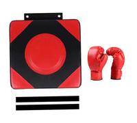 kowaku Cible Murale de Boxe, Coussin de Frappe, Sac de Frappe, Cible de Concentration pour Arts Martiaux et Taekwondo, Gants Enfant L Rouge