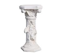 kowaku Colonne Décorative Extérieure Piédestal Romain Socle Support en Oxyde de Magnésium Structure Stable pour Mettre en Valeur Fleurs et Sculptures Convient aux Mariages Jardins Allées Entrées