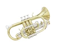 kowaku Cornet en Laiton avec Pistons Rapides et Coulisses Cupronickel Bb Timbre Classique Pavillon Poli Coffret de Transport et Manuel Accessoires de