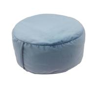 kowaku Coussin de Méditation Pouf de Sol Rond Coussin de Galette D'Assise en Velours Doux avec Housse Amovible Adapté pour La Relaxation et La Pratique, Bleu