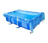 kowaku Couverture de Piscine Bleue Pliable, Anti-poussière, Accessoires de Réparation, Protection Robuste Rectangulaire pour Piscine Extérieure, S