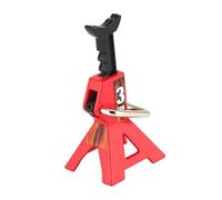 kowaku Cric de voiture RC, outil de réparation de décoration, outil de levage en métal de simulation, hauteur réglable pour modèle de loisir 1/10 cc01 SCX10, Rouge