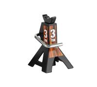 kowaku Cric de voiture RC, outil de réparation de décoration, outil de levage en métal de simulation, hauteur réglable pour modèle de loisir 1/10 cc01 SCX10, Noir