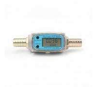 kowaku Débitmètre Électronique pour Liquides, Compteur De Carburant Électronique Avec Raccords De Tuyau Souple De 1 Pouce Aux Deux Extrémités