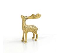 kowaku Décapsuleur en Laiton Ouvre Bouteille Accessoire Bar Sculpture Cerf Objet Table Décoratif Laiton Doré Finition Polie Toucher Soigné Adapté aux Soirées Pause Boisson Plateau Vitrine