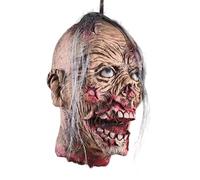 kowaku Décoration de tête coupée suspendue pour Halloween, fournitures de fête d'Halloween, accessoire de tête masculine pour la décoration de maison hantée,