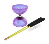 kowaku Diabolo Set Jeu de Cirque Traditionnel Jonglerie Diabolo Toys Clown, Violet,5 cm