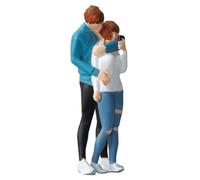 kowaku Diorama - figurine Miniature peinte à la main, 1/64 cm de hauteur, personnages en résine, Couples, personnes de la rue, modèle pour cadeaux pour