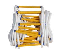 kowaku Échelle de Corde, échelle Suspendue Multifonctionnelle, échelle de Secours, échelle d'escalade, Usage Extérieur, Longueur 3m
