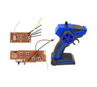 kowaku Émetteur et récepteur de télécommande, module de télécommande de système radio RC à 4 voies pour camions-citernes, véhicules, voiture de loisir RC, Bleu