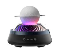 kowaku Enceinte Bluetooth sans Fil Haut-Parleur Bureau Table de Chevet Lampe Ambiance Design Rond Bas Diffusion Audio Commandes Simples Convient au Salon Chambre Bureau Détente