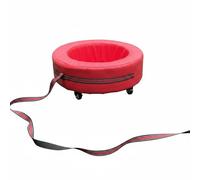 kowaku Enfant Assise Confortable Roues Pivotantes Poignée Rembourrée Structure Boisée Adaptée pour Exercices Sensoriels Animations Scolaires Sport en Plein Air Interaction Sociale, Rouge