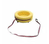 kowaku Enfant Assise Confortable Roues Pivotantes Poignée Rembourrée Structure Boisée Adaptée pour Exercices Sensoriels Animations Scolaires Sport en Plein Air Interaction Sociale, Jaune