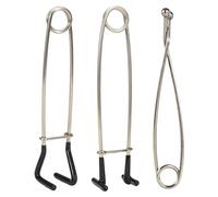 kowaku Ensemble de 3 écarteurs de Bouche pour Poissons, Dégorgeoirs, Rétracteurs de Mâchoire, Ouvre-Bouche Argentés pour La Pêche en Extérieur