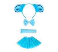 kowaku Ensemble de Costumes d'agneau Animal, Oreilles et Queue pour représentation sur scène, Bleu