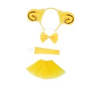 kowaku Ensemble de Costumes d'agneau Animal, Oreilles et Queue pour représentation sur scène, Jaune