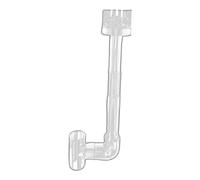 kowaku Ensemble de Coudes pour écumoire d'aquarium, Filtre Interne Rotatif Robuste et Fonctionnel, Dia Intérieur 20 Mm