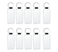 kowaku Ensemble de Porte-clés En Cuir Assortis, Formes Cœur, Ronde et Carrée, Rectangle