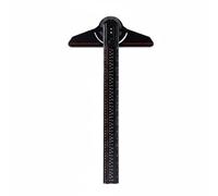 kowaku Équerre Aluminium Règle Angle Menuiserie Outil Traçage Mesure Gravée Alliage Réglable Guide d'Angle Métrique Pouces Précision Antidérapante Adaptée aux Assemblages Marquage Atelier