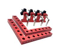 kowaku Équerre D'Angle à 90 Degrés Outil de Serrage D'Angle Aluminium Accessoire de Menuiserie Fixation Précise Convient pour Assemblage D'Armoires Réparatio, 6 Morceaux
