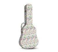 kowaku Étui Guitare Acoustique Rigide Étui Coque Housse Coffret avec Structure Multicouche Bois et Éponge Intérieur Velours, Graffiti avec Double Bandoulière Et Poignée