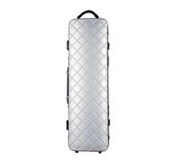 kowaku Étui Violon /4 Coffret Boîtier Housse Structure Robuste en Fibre avec Rembourrage Doux et Profilage Précis, Argent Rétro 4/4, Array, Argent Rétro