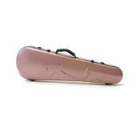 kowaku Étui Violon Carbone Fibre Étui Rigide Boîtier Moulé Coque Résistante Coffret Protection Silhouette Fine et Solide Contre, Rose Mat, Étui Pour Violon Rose Mat