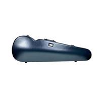 kowaku Étui Violon Coffret Triangulaire Étui Rigide Coque de Protection Fibre de Carbone Intérieur Doux Résistant aux Chocs Poignée Supérieure Fermeture, Array, Bleu Marine, 1/4