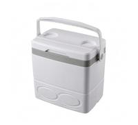 kowaku Glacière Isotherme Conteneur Boîte Coffre Coque Rigide avec Doublure PP et en Couvercle à Charnière Joint Étanche Loquet Poignée Supérieure Packs de, Blanc, 29L