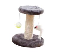 kowaku Griffoir Support Poteau Sisal Plateforme Jeu Jouet Suspendu pour Chats d'Intérieur Adapté à l'exercice Physique Amusement, Gris