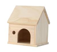 kowaku Hamster House Cabane Bois Naturel pour Hamsters Cachette Labyrinthe Refuge Animaux Petits Espace Sommeil S’adapte Habitat Rongeurs Jeux Détente, Style A