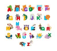 kowaku Jeu de puzzle de avec alphabet animalier, jeu d'éveil et d'association, jouet d'apprentissage de l'alphabet pour enfants de