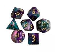 kowaku Jeux de Famille de Dés Polyédriques Peints 5x7x, pour Les Familles de Jeux de Cartes RPG Du Mdn H
