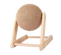 kowaku Jouet Griffoir Interactif pour Chat, Balle à Gratter, Corde en Sisal pour Grimper, Grincer Les Griffes, Jouer, Faire des Exercices, Boule 20cm 25x28x24cm