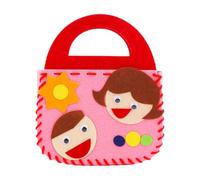 kowaku Kit de couture DIY Jouets éducatifs Apprendre à coudre Matériel de sac à main Artisanat de couture pour enfants Fabrication de sacs pour crèche, enfants