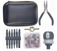 kowaku Kit Réparation Crevaison Fermeture Éclair Kit Mèches Pneu Léger Sécurité Routière
