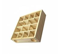 kowaku Labyrinthe pour Hamster Maison Abri Tunnel Labyrinthe Jouet Stimulant Boîte à Énigmes Couvercle Transparent Vue Claire Bois Convient aux Habitats DIY