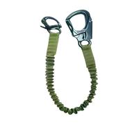kowaku Longe Antichute Helo Lanyard, Longe d'escalade Professionnelle Multi-usages, élastique pour Toiture et Alpinisme, Vert