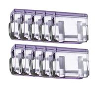 kowaku Lot de 10 Pinces de Fixation pour Pantalons, Pinces de Raccourcissement Polyvalentes, Durables et Anti-Glissement, Fixation d'Ourlet de Pantalon, Transparent Violet