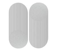 kowaku Lot de 100 Boutons En Papier Vierge, Fournitures de Fabrication de Boutons, Raccords, Pièces de Rechange, Artisanat Portable pour Enfants et Amateurs, Argent